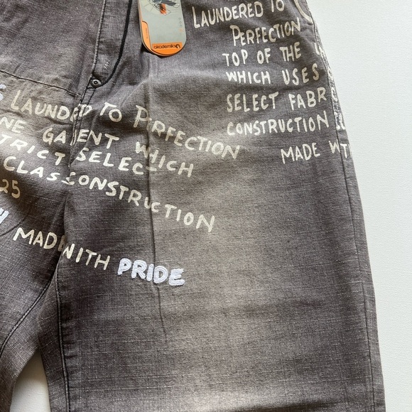 NWT Y2K Akademiks Jeans Gray 36x34 Baggy Hip Hop Wide Leg Y2K 🔥🔥 (D4) - Picture 4 of 15